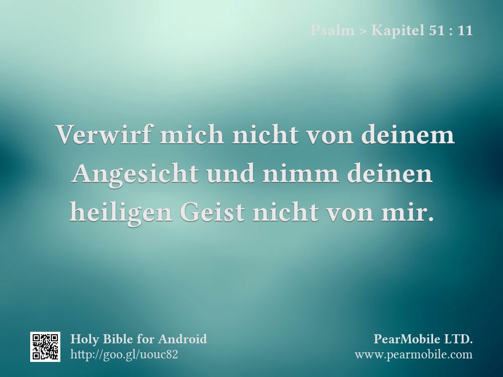 Psalm, Kapitel 51:11